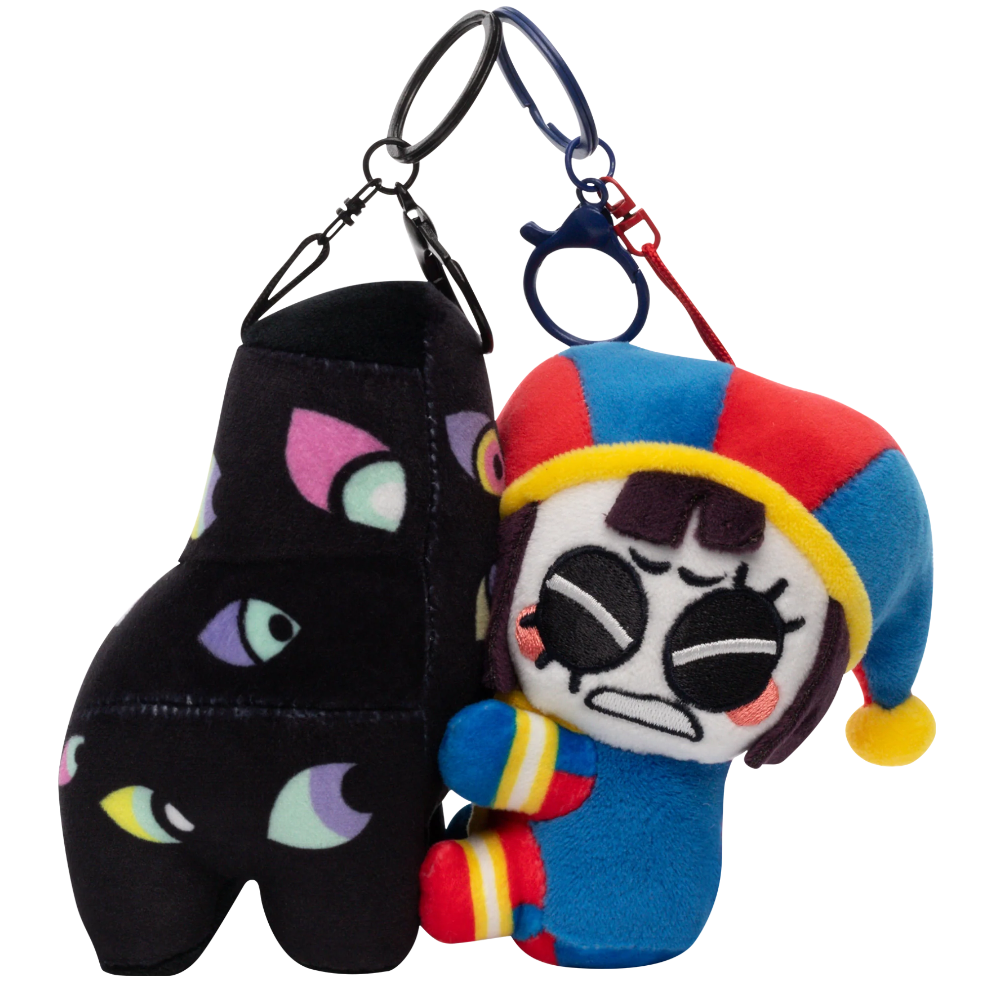 Pomni & Abstraction Magnetic Plush Keychains