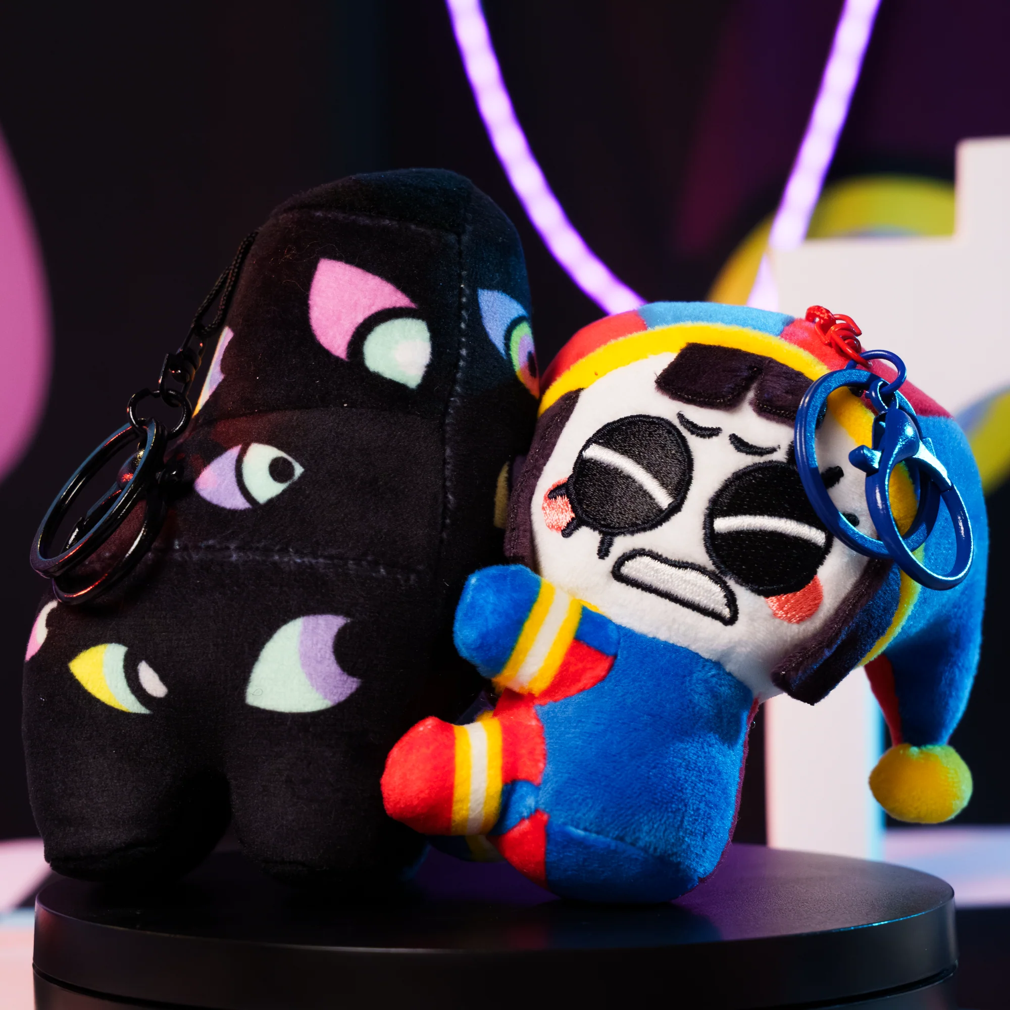 Pomni & Abstraction Magnetic Plush Keychains - Image 2
